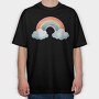 Rainbow Clouds, Tricou Oversize Barbati (Unisex)