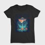 Outer Space Inner Peace Camping, Tricou Femei
