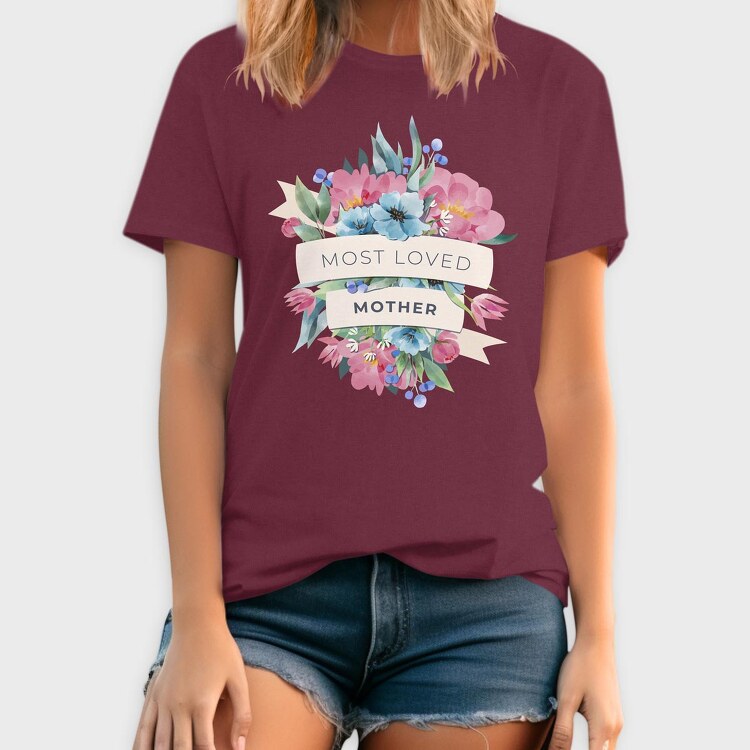 Watercolor Flowers Mother, Tricou Barbati (Unisex)