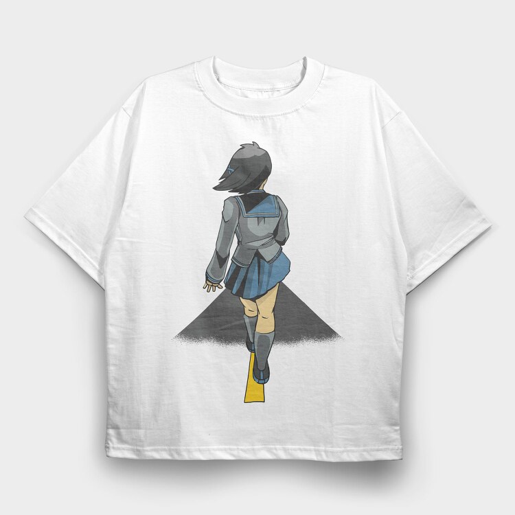 Sailor Moon Walk, Tricou Oversize Barbati (Unisex)