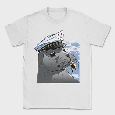 Seal Captains Hat, Tricou Barbati (Unisex)