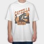 Catzilla Parody, Tricou Oversize Barbati (Unisex)