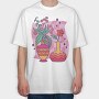 Colorful Flower Vases, Tricou Oversize Barbati (Unisex)