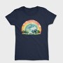 Rainbow Trees Clouds, Tricou Femei