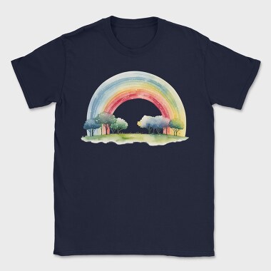 Rainbow Trees Set, Tricou Barbati (Unisex)