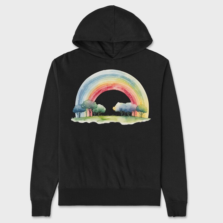 Rainbow Trees Set, Hanorac Oversize Barbati (Unisex)