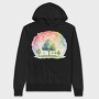 Rainbow Trees Stars, Hanorac Oversize Barbati (Unisex)