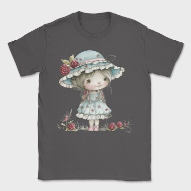 Raspberry Hat Girl, Tricou Barbati (Unisex)