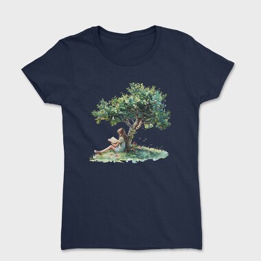 Reading Under Tree Blossom, Tricou Femei