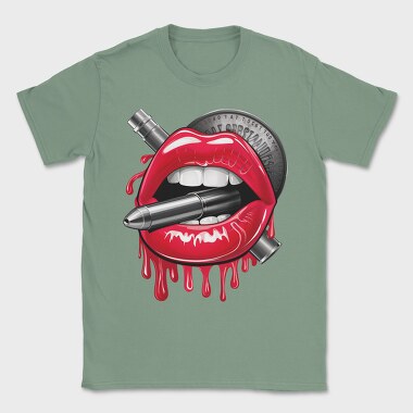 Rebel Lips Bite, Tricou Barbati (Unisex)