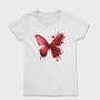 Red Butterfly Floral, Tricou Femei