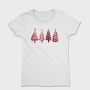 Red Christmas Trees Set, Tricou Femei
