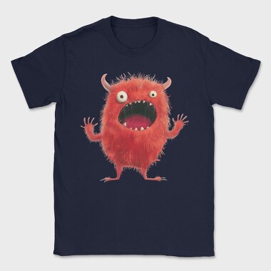 Red Monster Face, Tricou Barbati (Unisex)