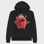 Red Monster Scream, Hanorac Oversize Barbati (Unisex)
