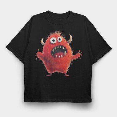 Red Monster Scream, Tricou Oversize Barbati (Unisex)