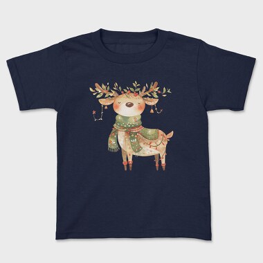Reindeer Christmas Hat, Tricou Copii