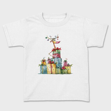 Reindeer Gift Stack, Tricou Copii