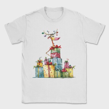 Reindeer Gifts Stack, Tricou Barbati (Unisex)