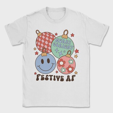 Retro Christmas Balls, Tricou Barbati (Unisex)