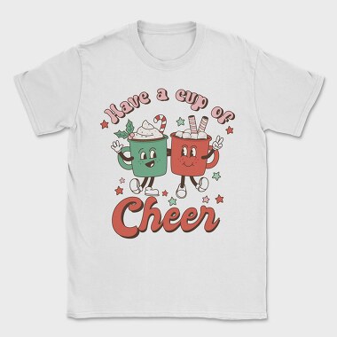 Retro Christmas Cups, Tricou Barbati (Unisex)