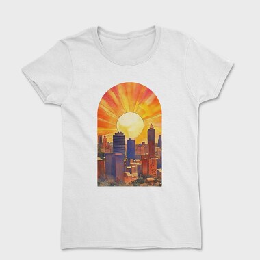 Retro City Sunset, Tricou Femei