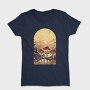 Retro Mushroom Sunset, Tricou Femei