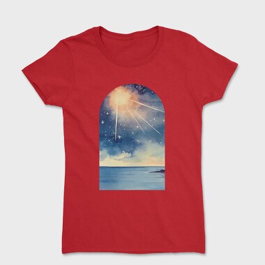 Retro Sunset Ocean, Tricou Femei