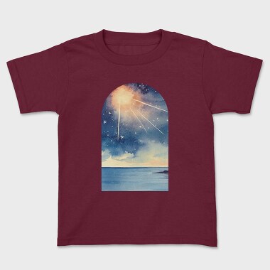 Retro Sunset Ocean, Tricou Copii