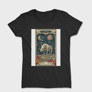 Rhino Skeleton Space, Tricou Femei