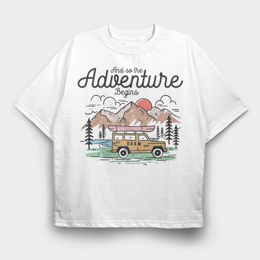Roam Mountain Adventure, Tricou Oversize Barbati (Unisex)