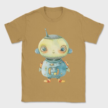Robot Cute Spaceship, Tricou Barbati (Unisex)
