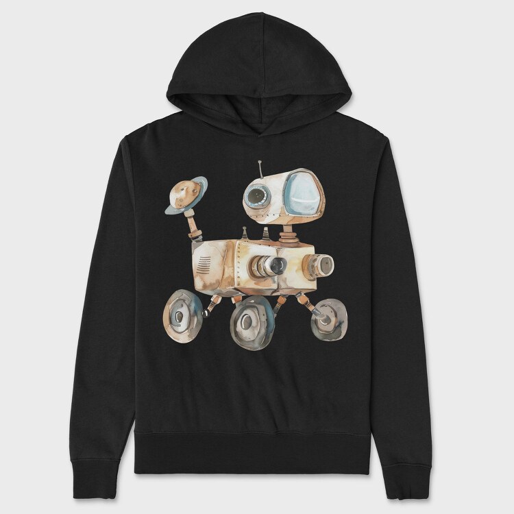 Robot Moon Explorer, Hanorac Oversize Barbati (Unisex)