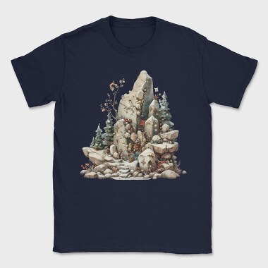 Rock Christmas Garden, Tricou Barbati (Unisex)