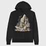 Rock Christmas Garden, Hanorac Oversize Barbati (Unisex)