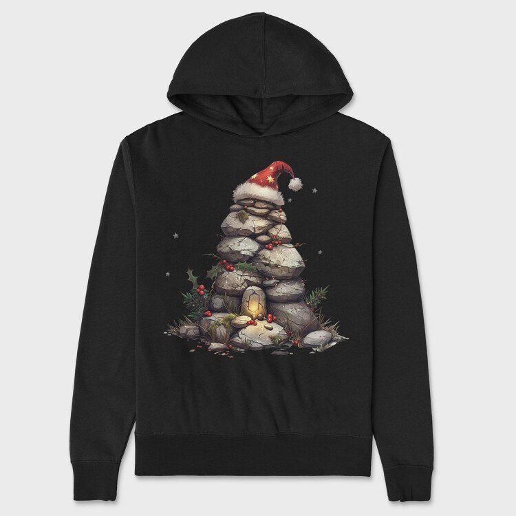 Rock Christmas Tree, Hanorac Oversize Barbati (Unisex)