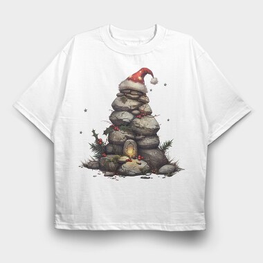 Rock Christmas Tree, Tricou Oversize Barbati (Unisex)