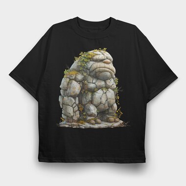 Rock Monster Garden, Tricou Oversize Barbati (Unisex)
