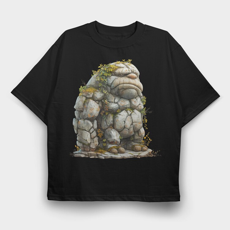 Rock Monster Garden, Tricou Oversize Barbati (Unisex)