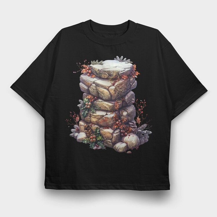 Rock Stack Holly, Tricou Oversize Barbati (Unisex)