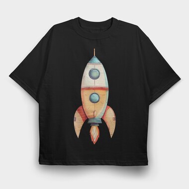 Rocket Launch Ride, Tricou Oversize Barbati (Unisex)