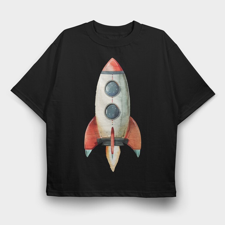 Rocket Launch Starter, Tricou Oversize Barbati (Unisex)