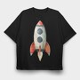 Rocket Launch Starter, Tricou Oversize Barbati (Unisex)