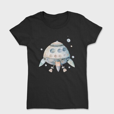 Rocket Spacecraft Art, Tricou Femei
