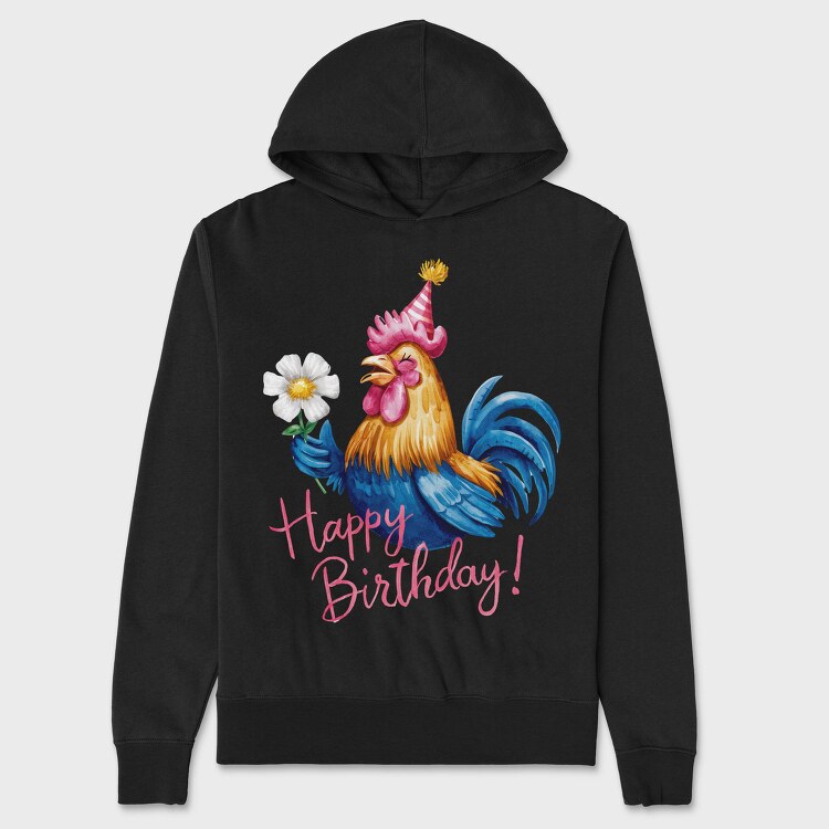 Rooster Party Hat, Hanorac Oversize Barbati (Unisex)