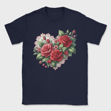 Roses Doily Love, Tricou Barbati (Unisex)