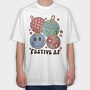 Retro Christmas Balls, Tricou Oversize Barbati (Unisex)