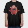 Red Monster Scream, Tricou Oversize Barbati (Unisex)