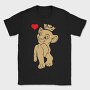 Simba Crown Heart, Tricou Barbati (Unisex)