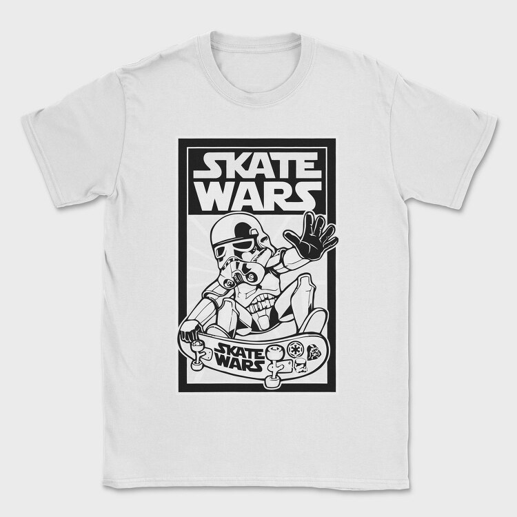 Skate Wars Stormtrooper, Tricou Barbati (Unisex)