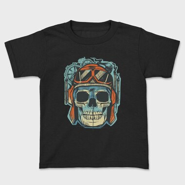 Skull Aviator Goggles, Tricou Copii